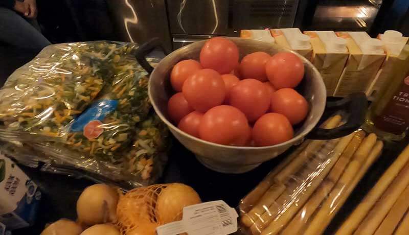 Tomatensoep met groente