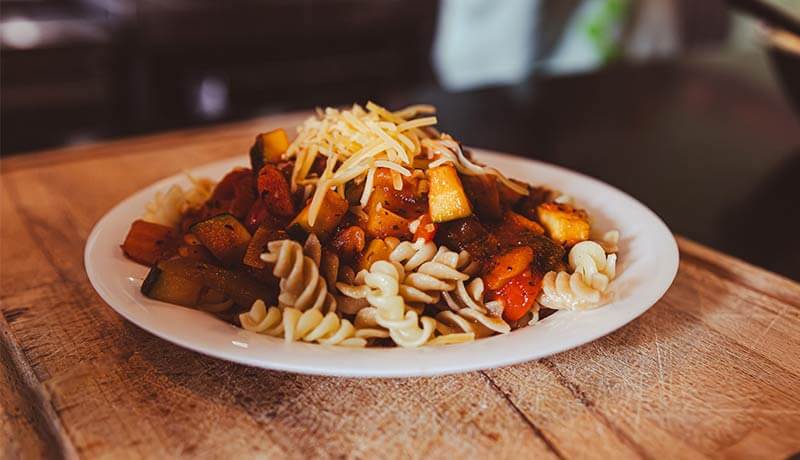 Italiaanse pasta met groente